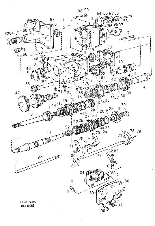 2004 Volvo Shift Rail. Transmission, Gearbox, Classic - 1232973 ...