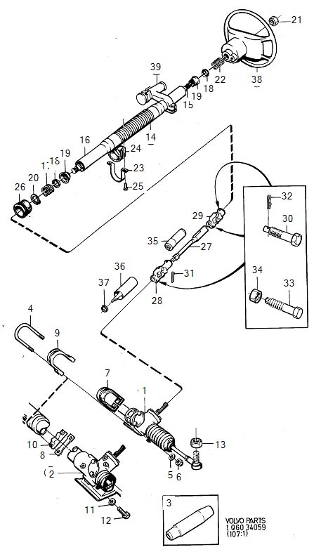 1983 Volvo Flange screw. Steering, Gear, Shaft - 985316 | Sandberg