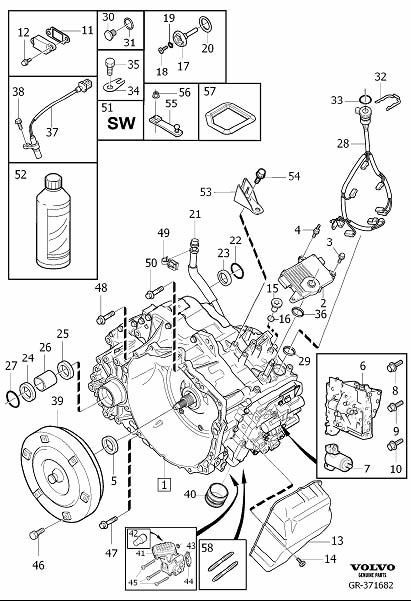 2001 Volvo S80 Automatic Transmission Control Module. CONTROL UNIT ...