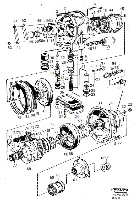 1990 Volvo 760 Sealing Ring. Overdrive, MARKED, ALTER, Transmission